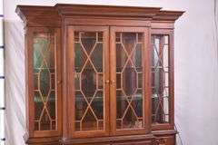 Drexel Heritage mahogany 2 part breakfront; 15961-225