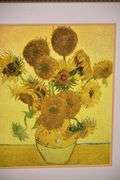 2 framed floral still life prints by Vincent Van Gogh; 975-1572
