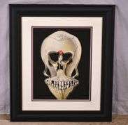 Large framed giclee print "Ballerina in a Death's Head" by Salvador Dali; 975-1546