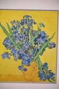 2 framed floral still life prints by Vincent Van Gogh; 975-1572