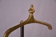 Ornate brass and iron valet stand; 336-3833