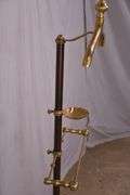 Ornate brass and iron valet stand; 336-3833