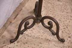 Ornate brass and iron valet stand; 336-3833