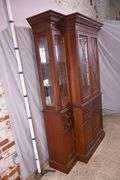 Drexel Heritage mahogany 2 part breakfront; 15961-225