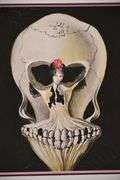 Large framed giclee print "Ballerina in a Death's Head" by Salvador Dali; 975-1546