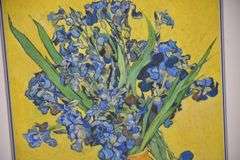 2 framed floral still life prints by Vincent Van Gogh; 975-1572