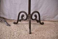 Ornate brass and iron valet stand; 336-3833