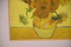 2 framed floral still life prints by Vincent Van Gogh; 975-1572