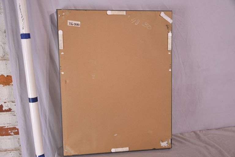Framed print on canvas of a woman; 336-3894