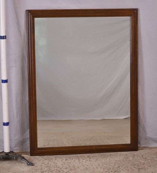 Large mirror with cherry frame; 55-11254C
