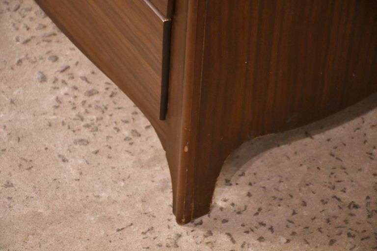 Mid-century style 5 drawer chest with Formica veneer; 55-11251