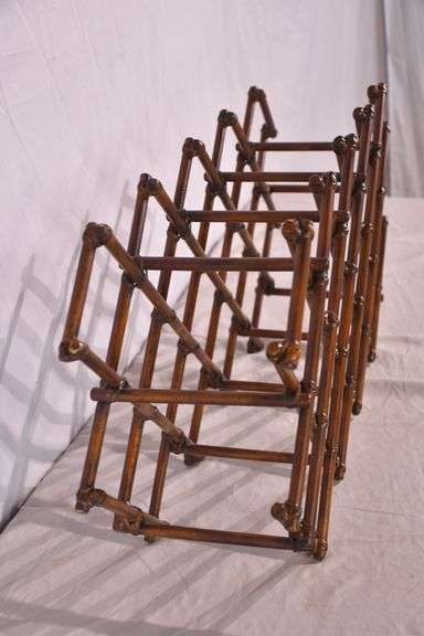 Small rattan wine rack; 336-3902
