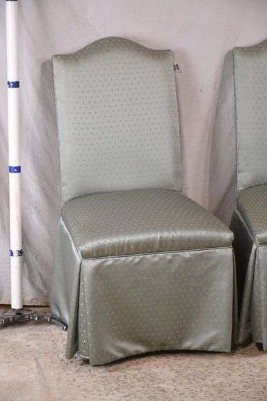 Pair of Fairfield upholstered Parson's chairs; 44-426