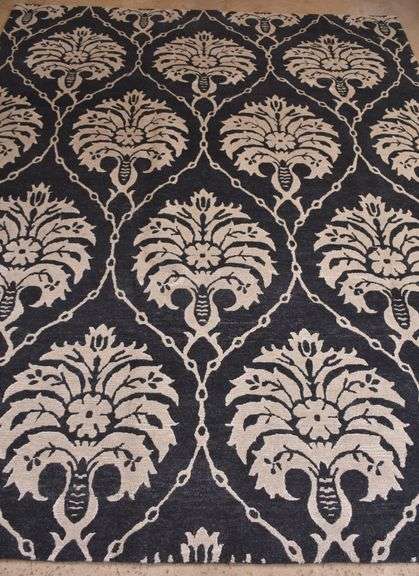7x10 hand knotted Indo-Modern rug; 40-123711