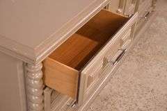 Painted triple dresser with fitted interior; 495-321