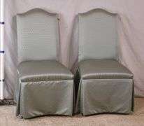 Pair of Fairfield upholstered Parson's chairs; 44-426