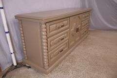 Painted triple dresser with fitted interior; 495-321