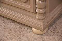 Painted triple dresser with fitted interior; 495-321