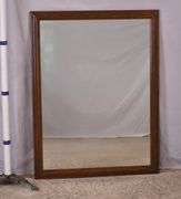 Large mirror with cherry frame; 55-11254C