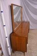 J. Lichtenberg & Son mid-century style walnut dresser with fitted interior and mirror; 55-11231