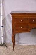 Stanley cherry 5 drawer high-leg sideboard; 495-315