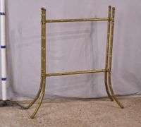 Brass cane-cut quilt rack; 6117-015