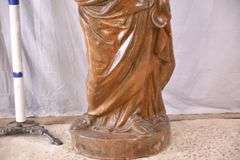 Terracotta statue of a woman; 336-3886