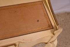 Yellow French style step-back desk; 8009-001