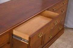 Baker inlaid walnut credenza; 15187-001