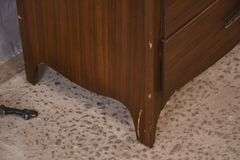 Mid-century style 5 drawer chest with Formica veneer; 55-11251