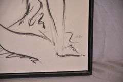 Framed print on canvas of a woman; 336-3894