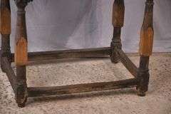 Early oak single drawer occasional table; 336-3908