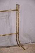 Brass cane-cut quilt rack; 6117-015