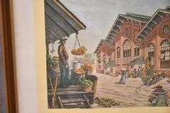 Framed print "Old City Market, Savannah" by Augusta Oelschig; 14588-084