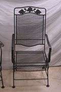 Black metal 5 piece patio dining set; 869-438