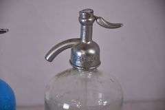 2 vintage seltzer bottles; 13024-860