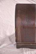 Seth Thomas clock with convex glass door and mahogany case; 6117-016