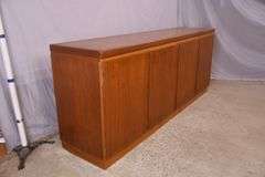 Skovby Danish Modern style teak 4 door credenza with fitted interior; 495-311