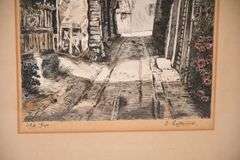 Signed vintage print "Old Rye"; 44-425