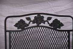 Black metal 5 piece patio dining set; 869-438