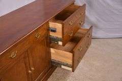 Baker inlaid walnut credenza; 15187-001