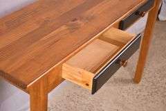 Pine 2 drawer sofa table; 68-5303