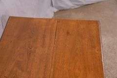 Early walnut 2-tier lift-top writing table; 55-11205