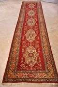 4x14 hand knotted vintage Persian rug/runner; 55-11200