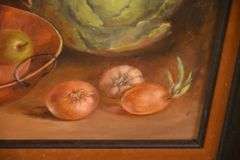 2 framed still life paintings on canvas by Peggy Hicks; 155-827
