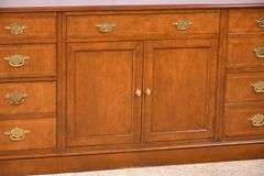 Baker inlaid walnut credenza; 15187-001