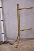 Brass cane-cut quilt rack; 6117-015
