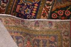 8.9'x11.7' hand knotted vintage Persian Tabriz rug; 40-156469