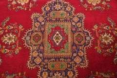 8.9'x11.7' hand knotted vintage Persian Tabriz rug; 40-156469