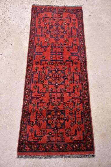 1.9'x4.11' hand knotted vintage Persian Khal Mehdi rug; 40-156798